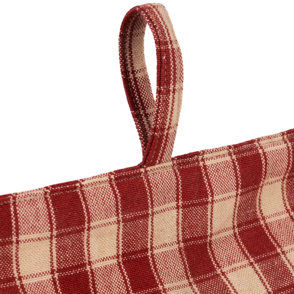 Cale porte en coton rouge - Campagne