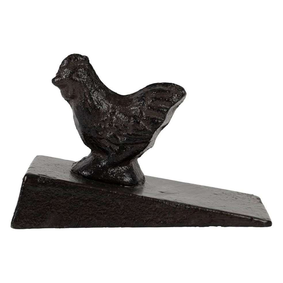 Cale porte en fonte brun - Basse-Cour