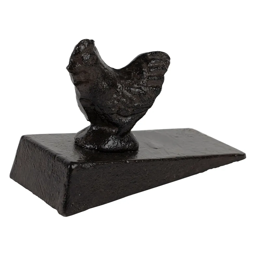 Cale porte en fonte brun - Basse-Cour