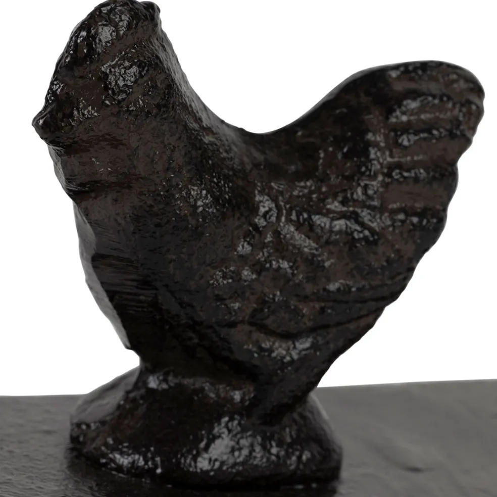 Cale porte en fonte brun - Basse-Cour