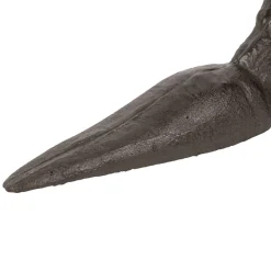 Cale porte lapin en fonte brun