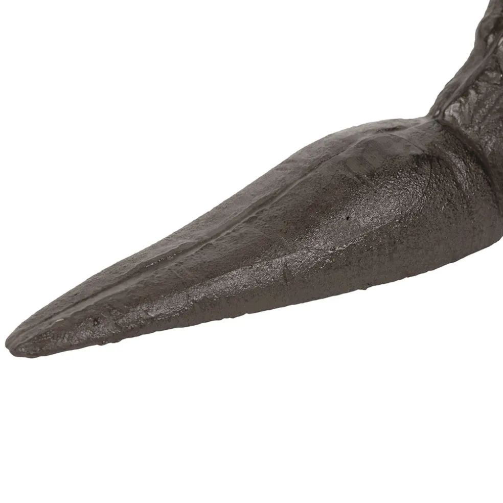 Cale porte lapin en fonte brun