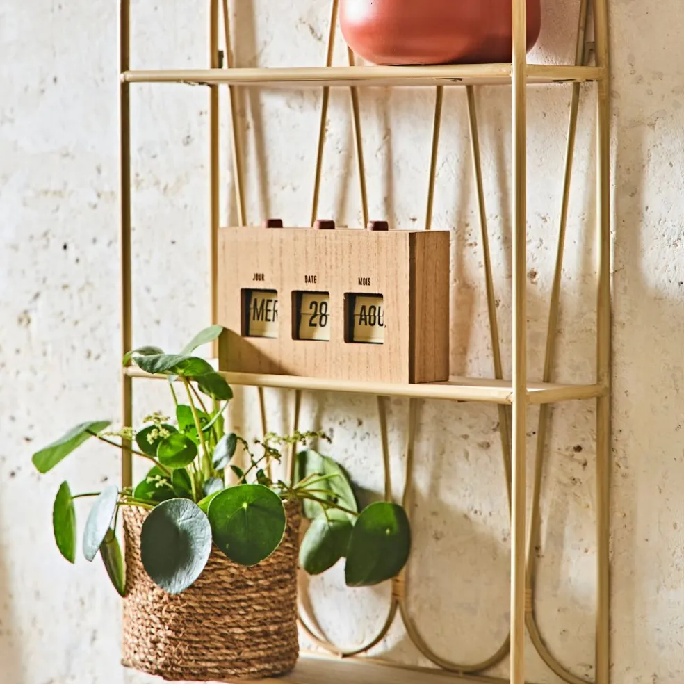 Calendrier flip flap effet bois