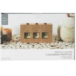 Calendrier flip flap effet bois