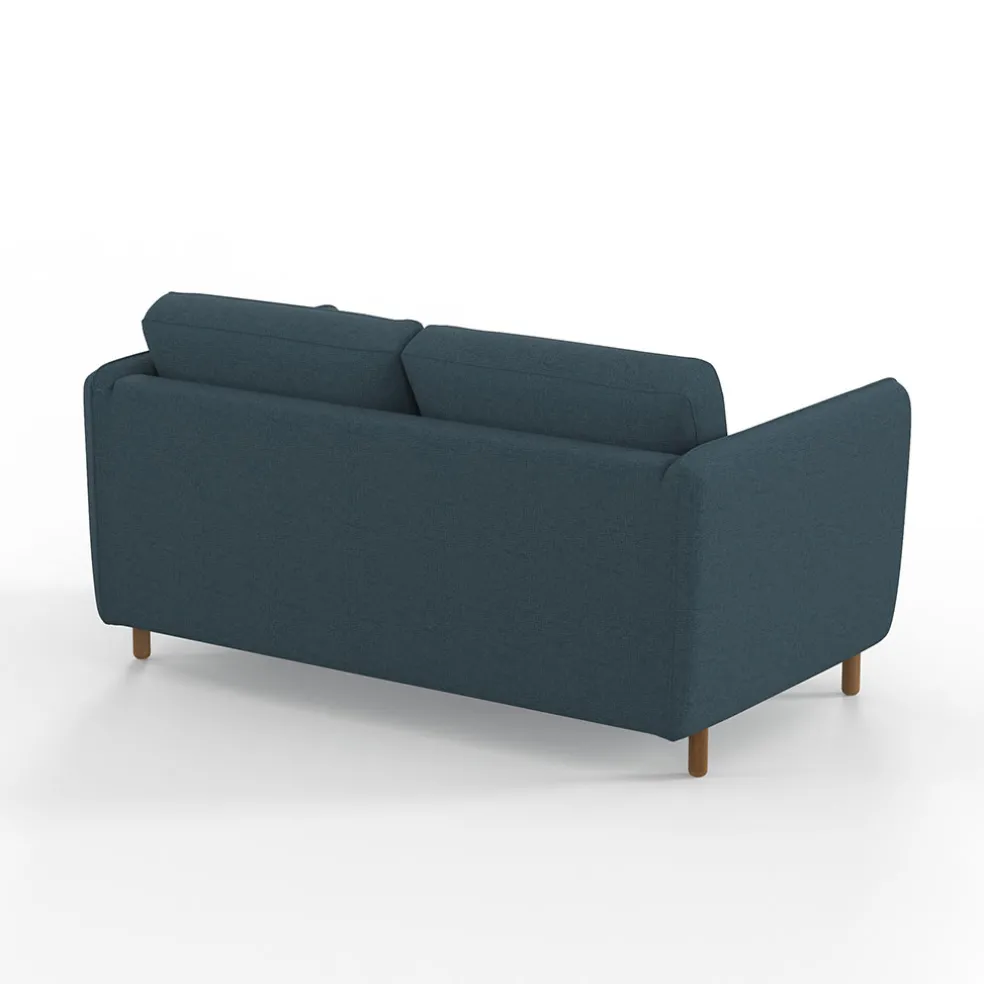 Canapé convertible 2 places Gustave - Tissu Texturé - Crown Moutarde