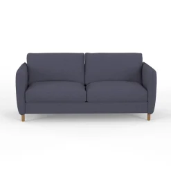 Canapé convertible 2 places Gustave - Tissu Texturé - Crown Moutarde