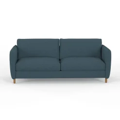 Canapé convertible 2 places Gustave - Tissu Texturé - Crown Moutarde