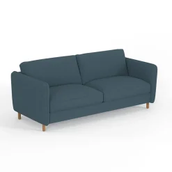 Canapé convertible 2 places Gustave - Tissu Texturé - Crown Moutarde