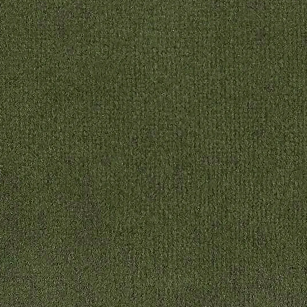 Canapé d'angle droit 5 places André - effet velours - Seven emerald