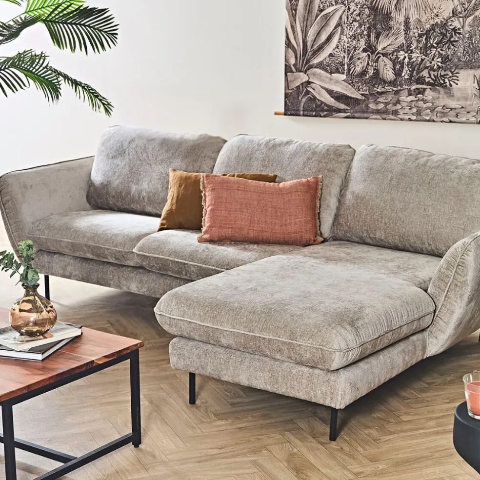 Canapé d'angle droit 4 places Axel - Perfect Harmony - Taupe