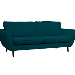 Canapé fixe 2 places AXEL - Effet Velours - Seven Anthracite