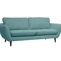 Canapé fixe 2 places AXEL - Effet Velours - Seven Anthracite