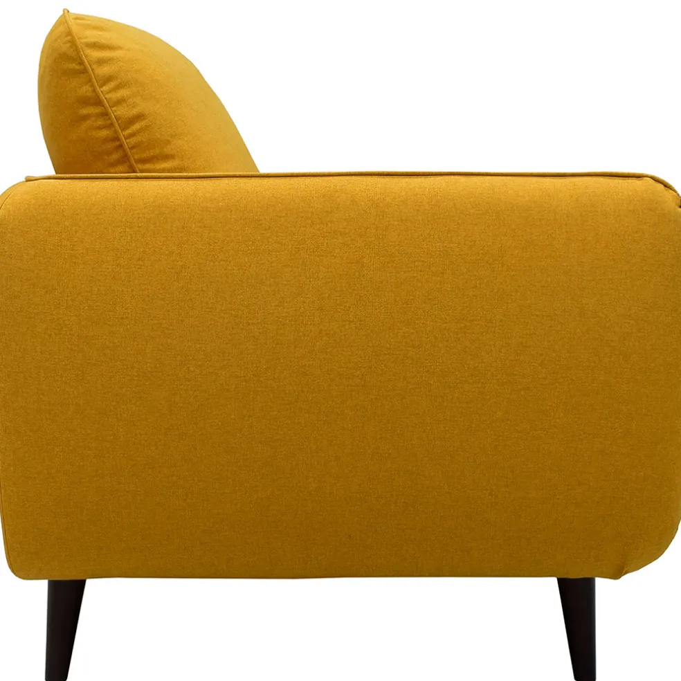 Canapé fixe 2 places AXEL - Tissu Texturé - Crown Black