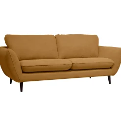 Canapé fixe 2 places AXEL - Tissu Texturé - Crown Black