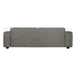 Canapé fixe 4 places en tissu bellagio gris - Posada