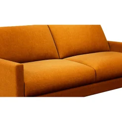 Canapé fixe 3 places Gaspard - Velours Vintage - Adore Anthracite