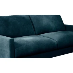 Canapé fixe 3 places Gaspard - Velours Vintage - Adore Anthracite