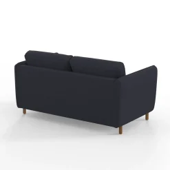 Canapé fixe 4 places Gustave - Velours Texturé - Dany Ecru