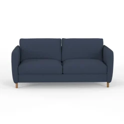 Canapé fixe 4 places Gustave - Velours Texturé - Dany Ecru