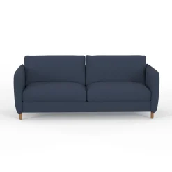 Canapé fixe 4 places Gustave - Velours Texturé - Dany Ecru