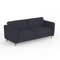 Canapé fixe 4 places Gustave - Velours Texturé - Dany Ecru