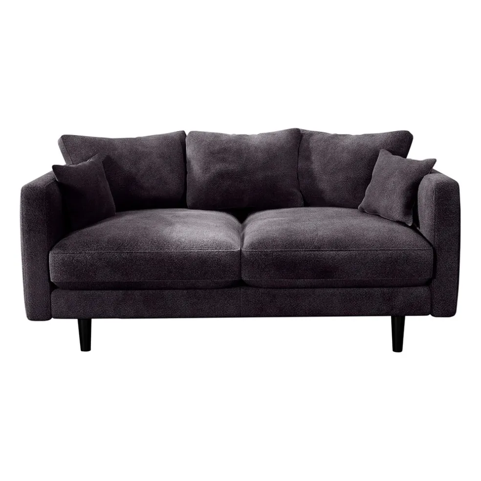 Canapé fixe 4 places Marius - Effet Velours - Seven Turtle