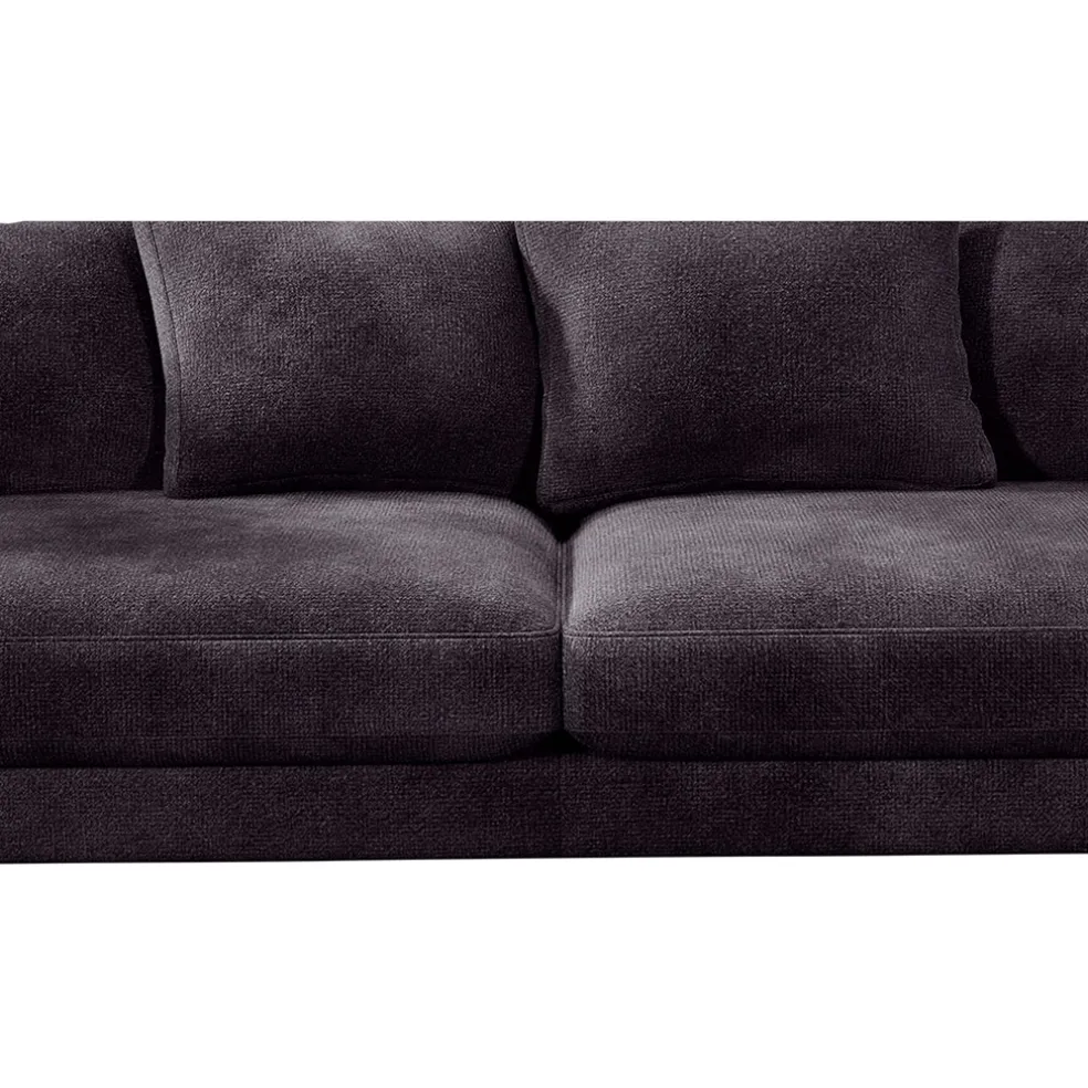 Canapé fixe 4 places Marius - Effet Velours - Seven Turtle