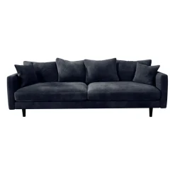 Canapé fixe 4 places Marius - Effet Velours - Seven Turtle