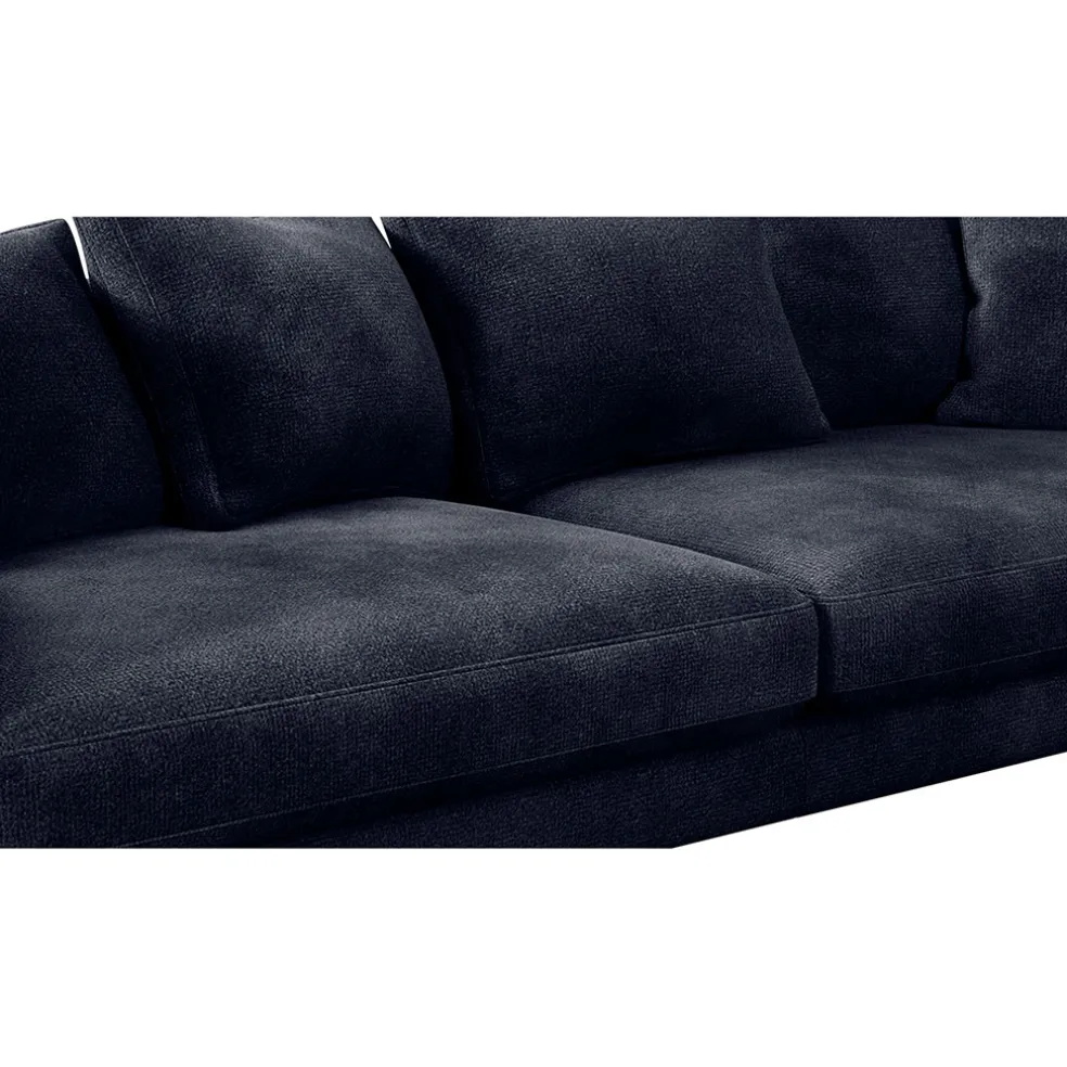 Canapé fixe 4 places Marius - Effet Velours - Seven Turtle