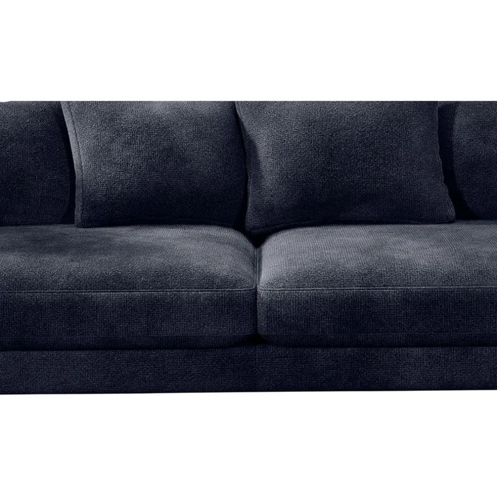 Canapé fixe 4 places Marius - Effet Velours - Seven Turtle