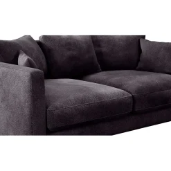 Canapé fixe 4 places Marius - Effet Velours - Seven Turtle