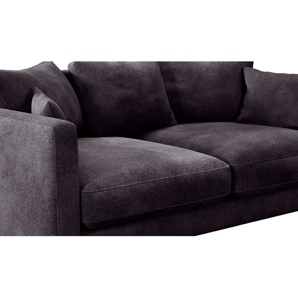 Canapé fixe 4 places Marius - Effet Velours - Seven Turtle