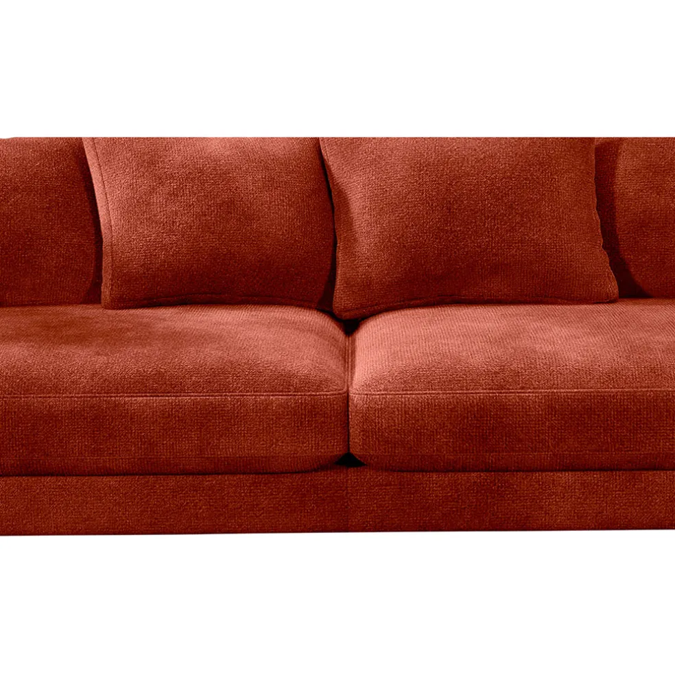 Canapé fixe 4 places Marius - Effet Velours - Seven Turtle