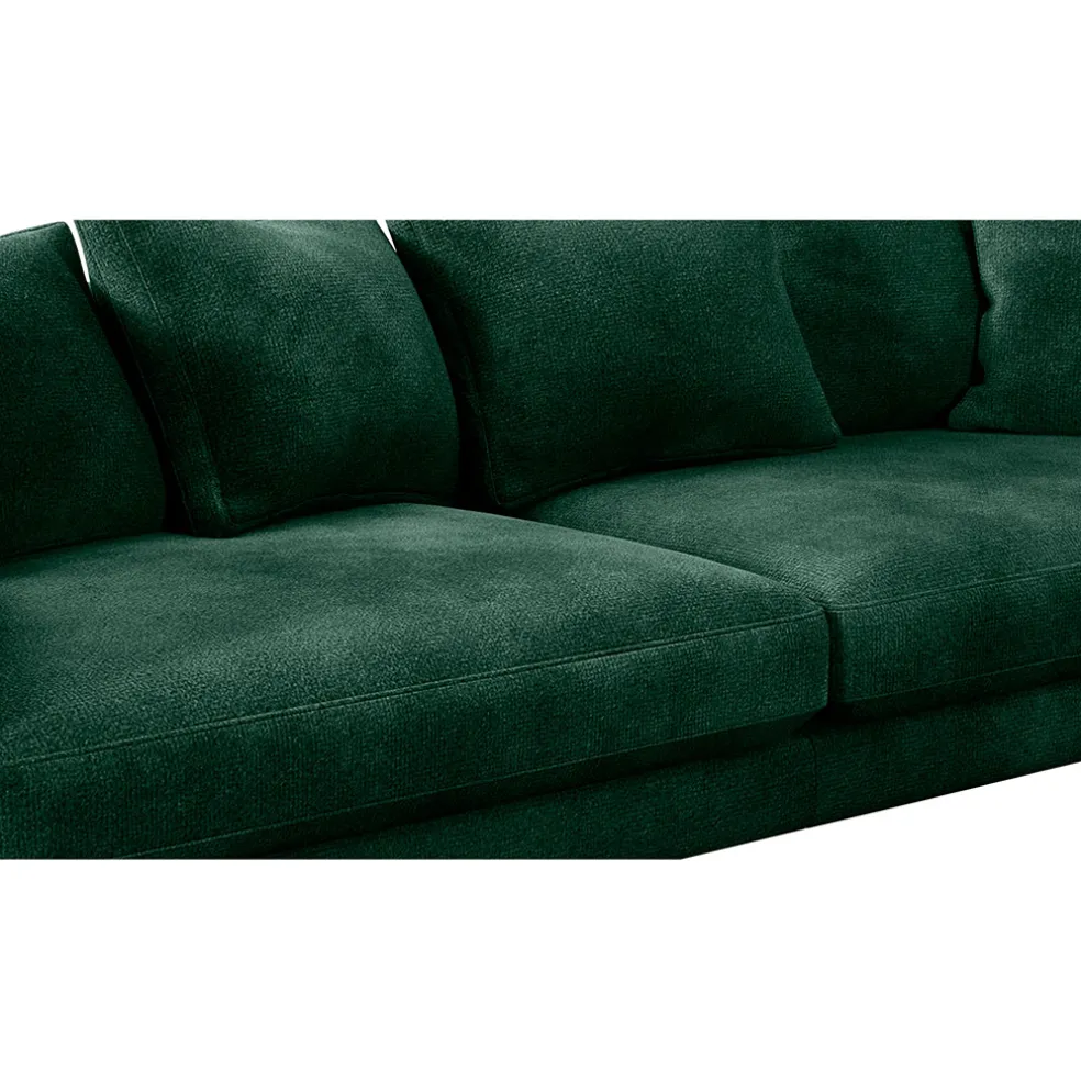 Canapé fixe 4 places Marius - Effet Velours - Seven Turtle