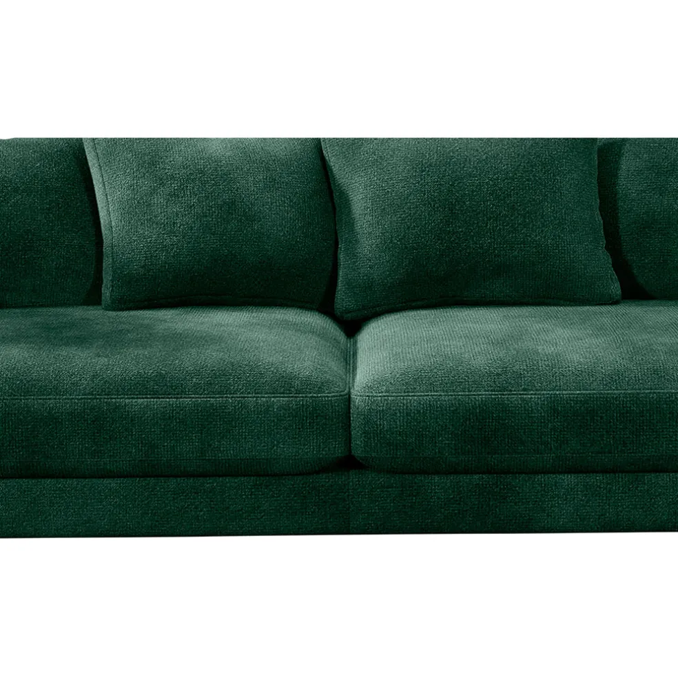 Canapé fixe 4 places Marius - Effet Velours - Seven Turtle