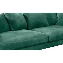 Canapé fixe 4 places Marius - Effet Velours - Seven Turtle