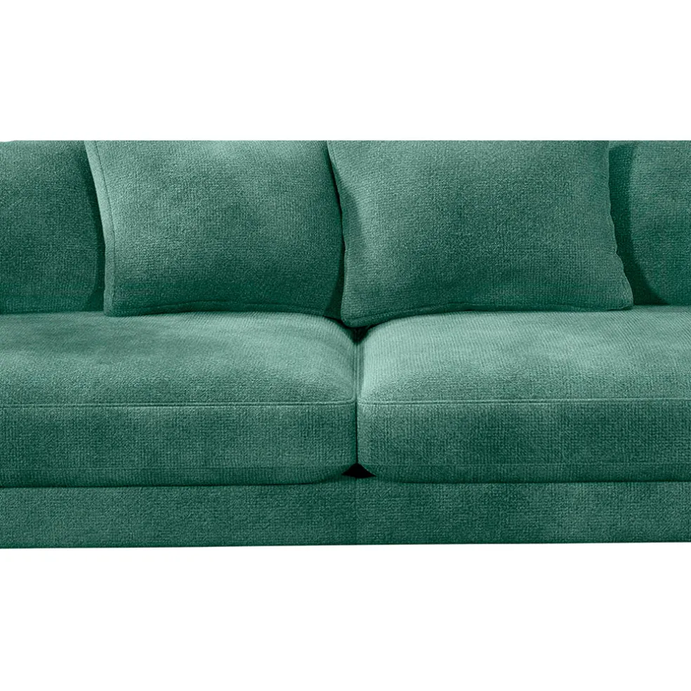 Canapé fixe 4 places Marius - Effet Velours - Seven Turtle