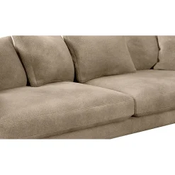 Canapé fixe 4 places Marius - Effet Velours - Seven Turtle