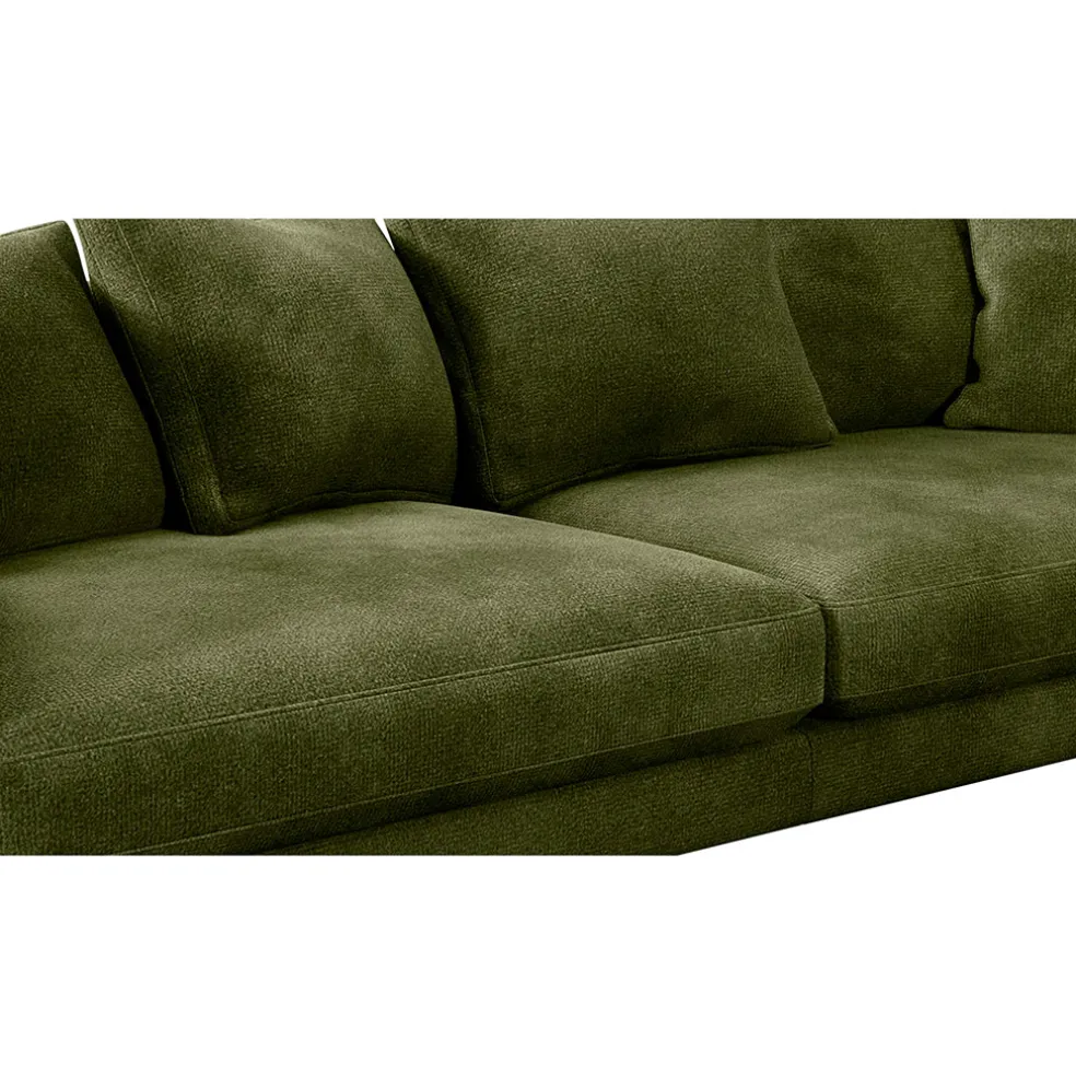 Canapé fixe 4 places Marius - Effet Velours - Seven Turtle