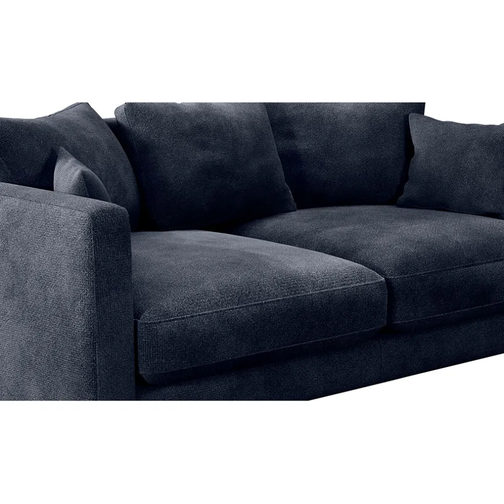 Canapé fixe 4 places Marius - Effet Velours - Seven Turtle