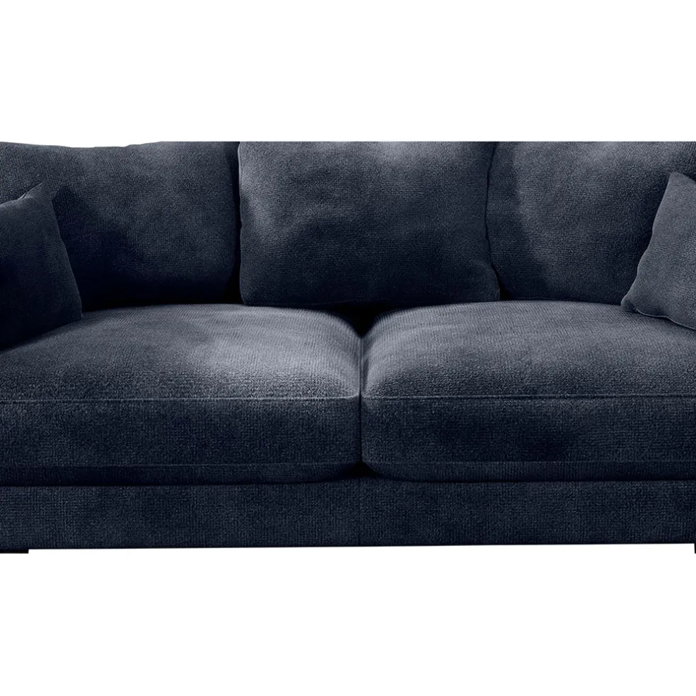 Canapé fixe 4 places Marius - Effet Velours - Seven Turtle