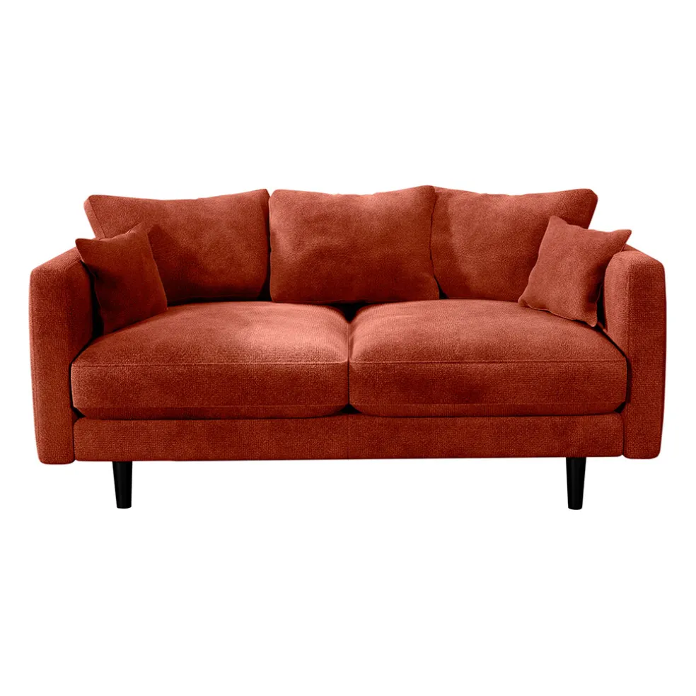 Canapé fixe 4 places Marius - Effet Velours - Seven Turtle