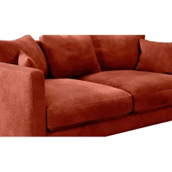 Canapé fixe 4 places Marius - Effet Velours - Seven Turtle