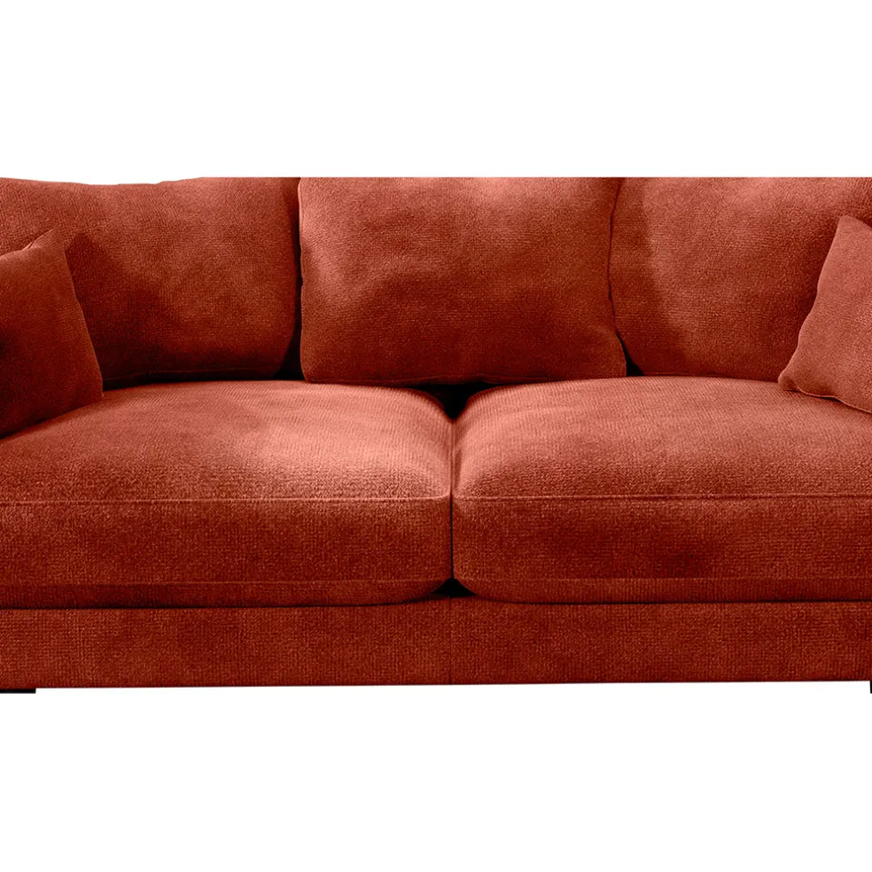 Canapé fixe 4 places Marius - Effet Velours - Seven Turtle