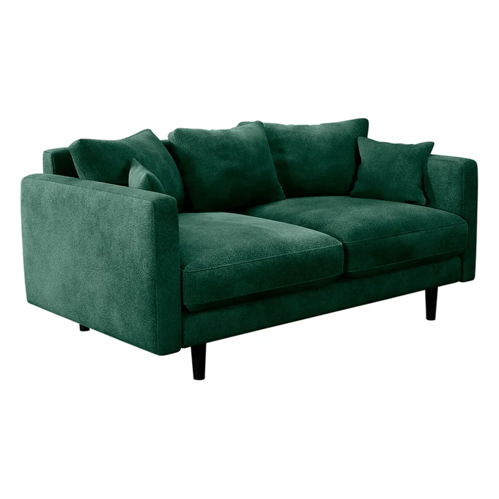 Canapé fixe 4 places Marius - Effet Velours - Seven Turtle