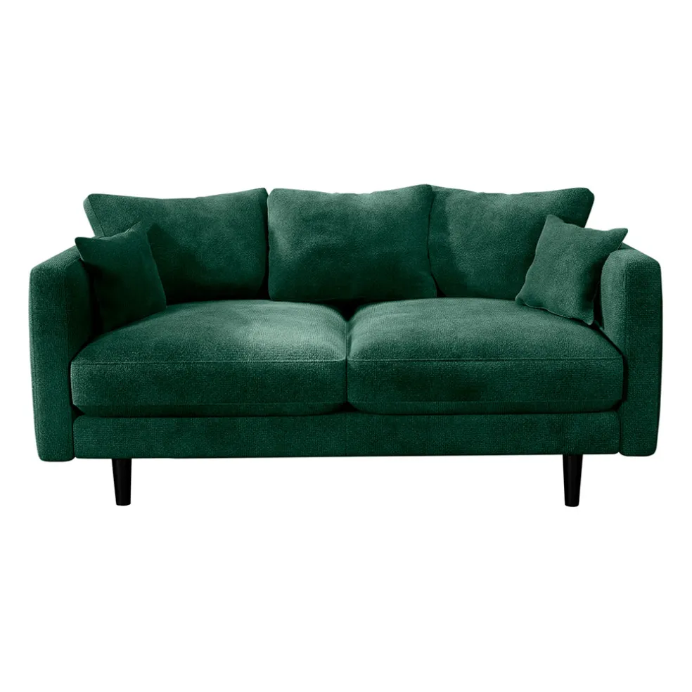 Canapé fixe 4 places Marius - Effet Velours - Seven Turtle