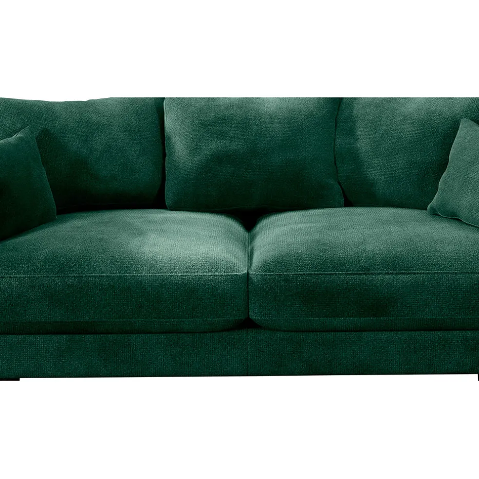 Canapé fixe 4 places Marius - Effet Velours - Seven Turtle