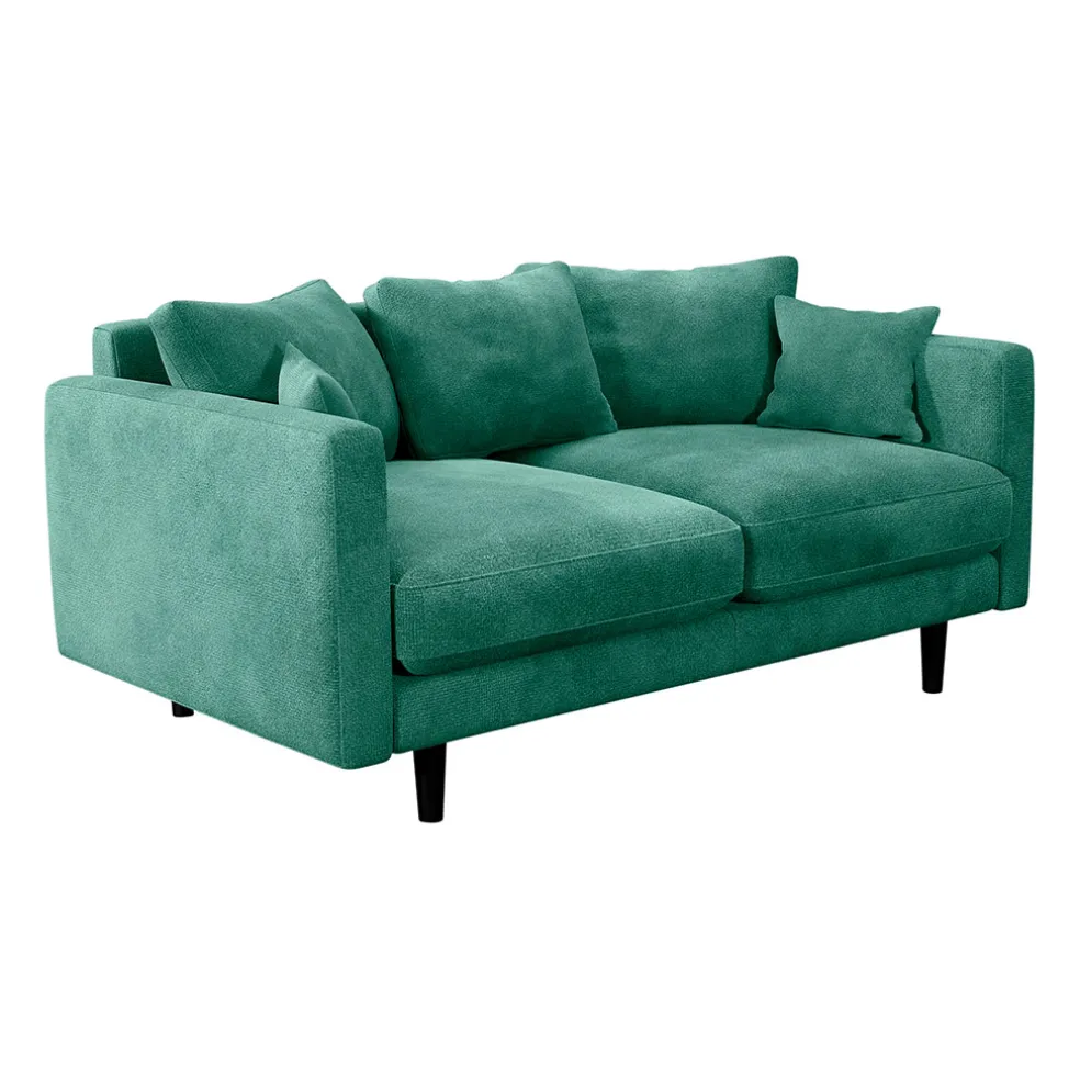 Canapé fixe 4 places Marius - Effet Velours - Seven Turtle