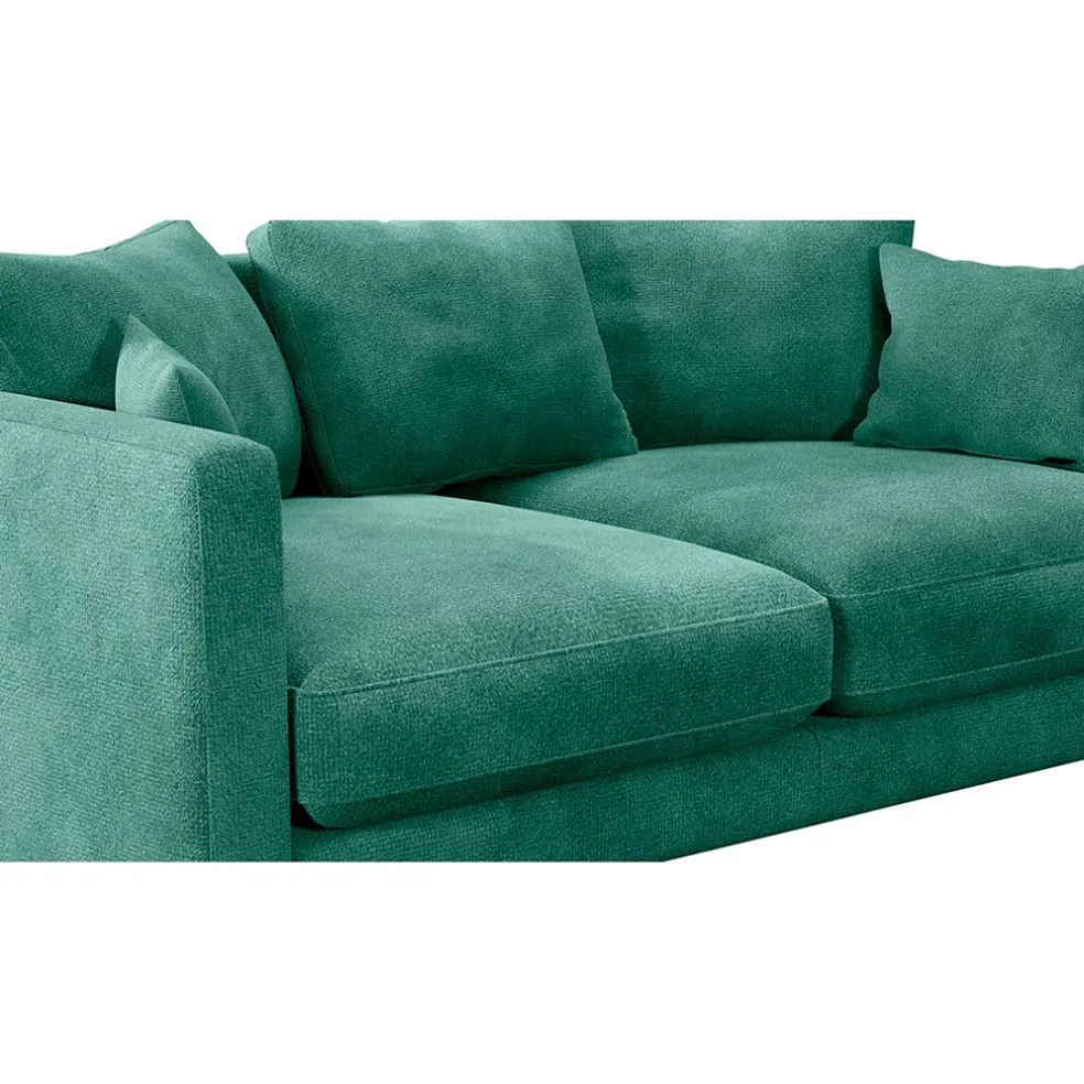 Canapé fixe 4 places Marius - Effet Velours - Seven Turtle