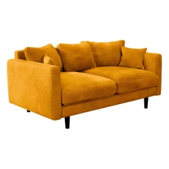 Canapé fixe 4 places Marius - Effet Velours - Seven Turtle